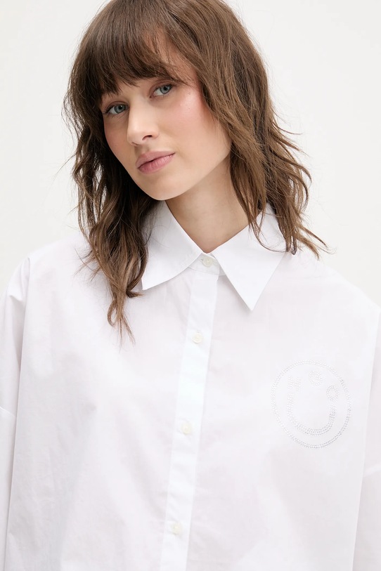 Hugo Blue koszula bawełniana Edafne_B biały 50555625