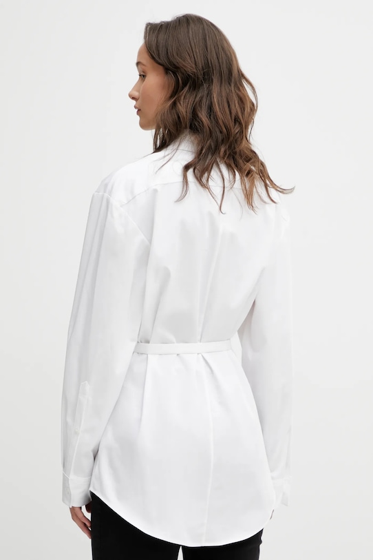 Odzież HUGO koszula bawełniana Eyane 50552835 biały