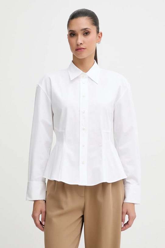 Хлопковая рубашка HUGO длинный белый 50552863