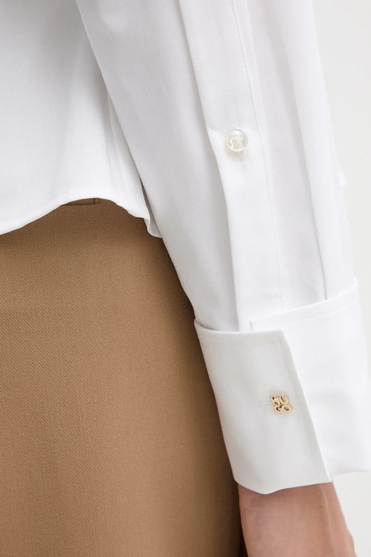 Хлопковая рубашка HUGO 50552863 белый