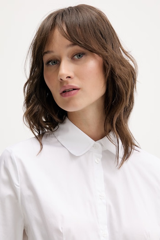 HUGO koszula The Fitted Shirt biały 50554568