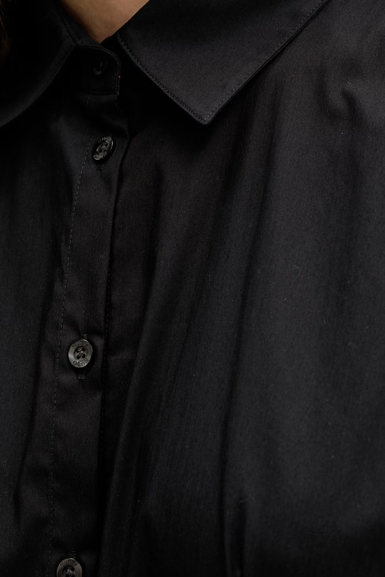 Πουκάμισο HUGO The Fitted Shirt 50554568 μαύρο