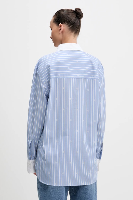 Odzież HUGO koszula bawełniana Ersenny 50556216 niebieski