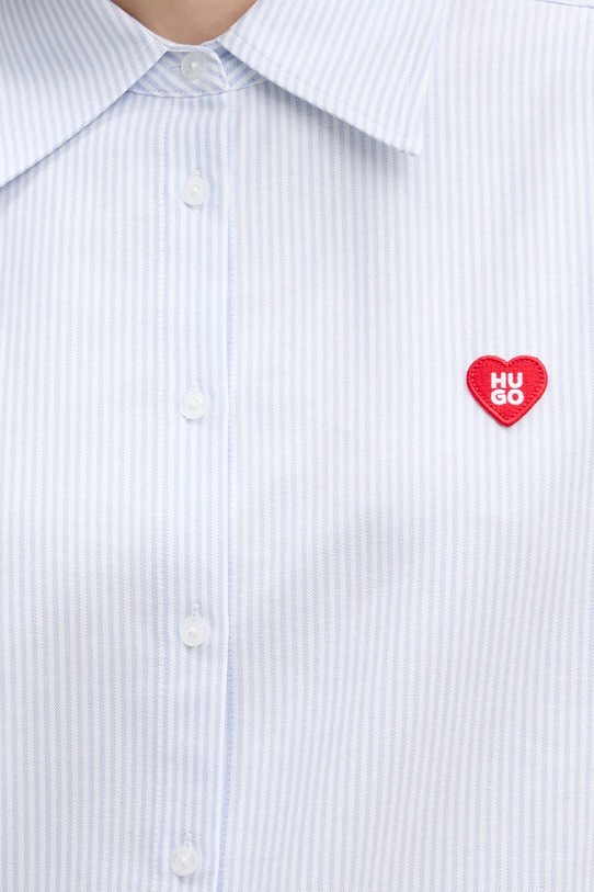 HUGO koszula bawełniana Erselia 50556370 niebieski