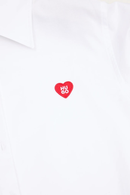 HUGO koszula bawełniana Erselia 50556398 biały