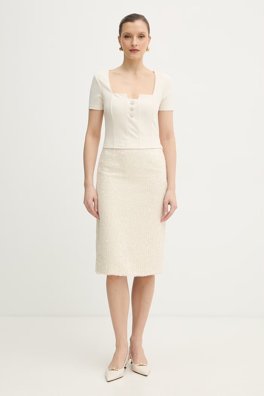 Блузка Guess EVELINA W6RP08.KCBO2 бежевый SS26