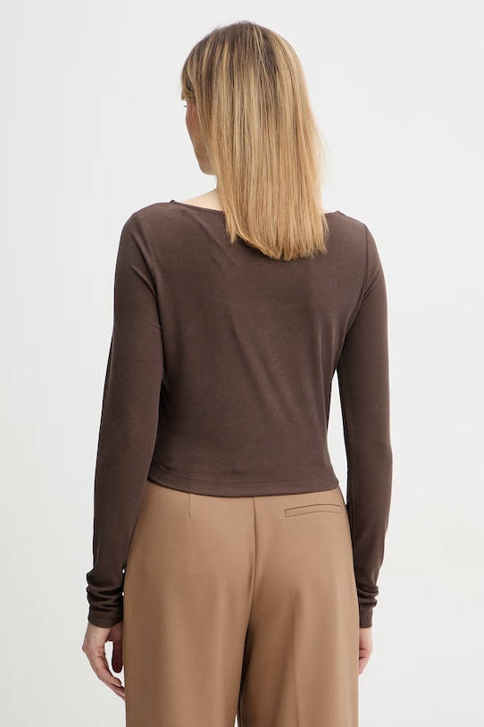 Odzież Guess longsleeve MILENA W6RP11.KAQL2 brązowy