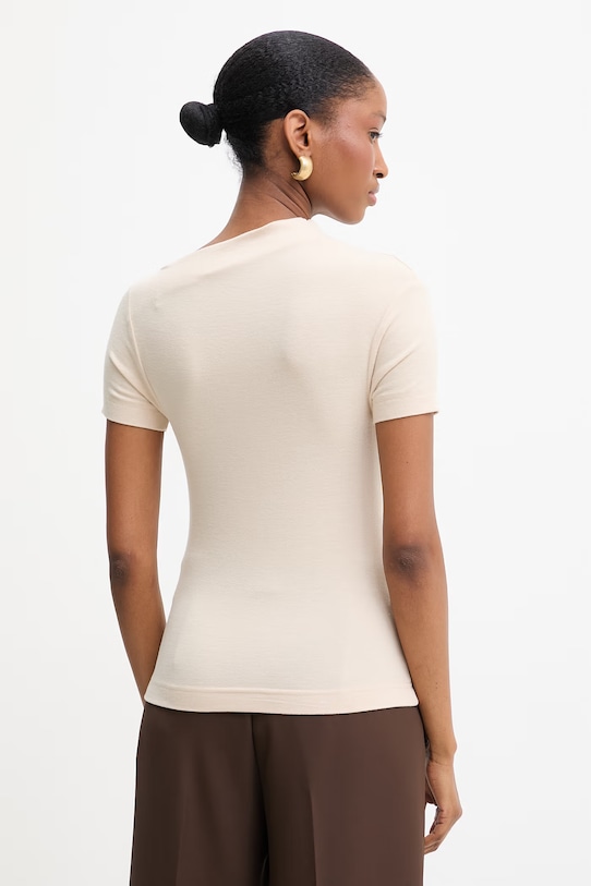 Ρούχα Μπλουζάκι Guess DAMIANA W6RP16.KD012 μπεζ