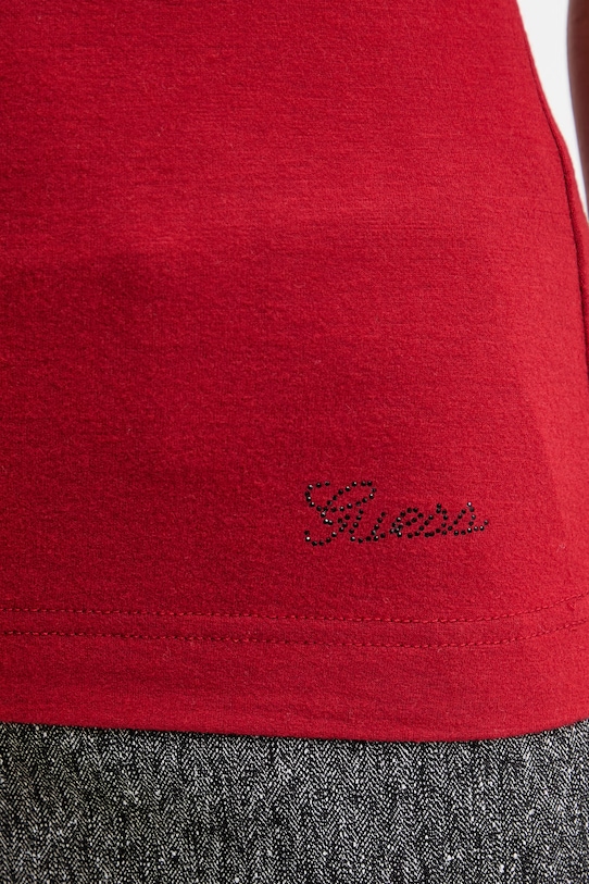 Μπλουζάκι Guess DAMIANA W6RP16.KD012 κόκκινο