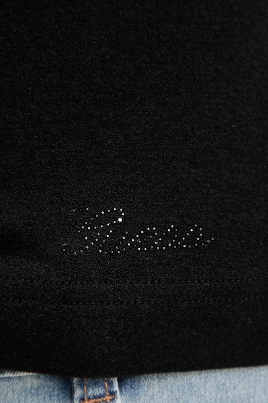 Μπλουζάκι Guess DAMIANA W6RP16.KD012 μαύρο