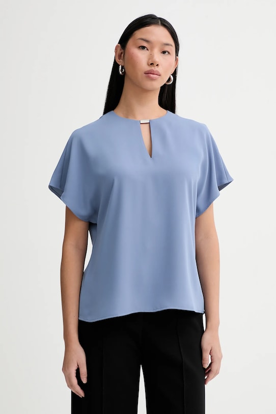 Calvin Klein bluzka casual niebieski LV044E902G