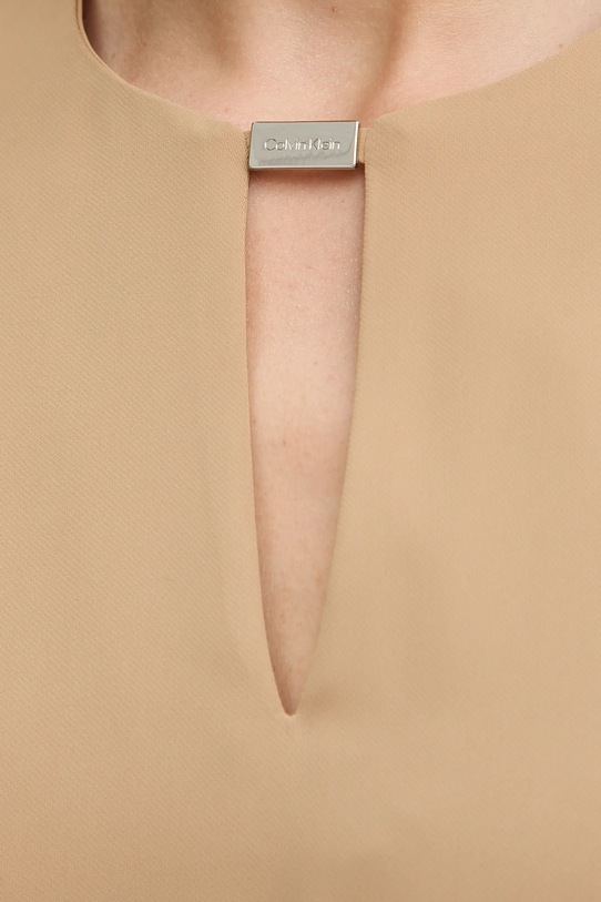 Calvin Klein bluzka LV044E903G beżowy