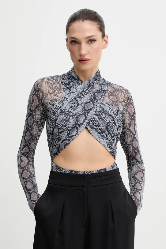 Bardot body wzorzyste szary 60050TB1