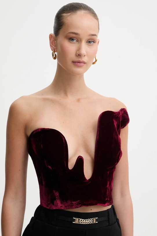 Bardot top bordowy 60011TB1