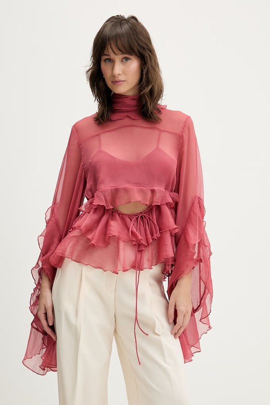 Bardot bluzka regular różowy 59933TB2