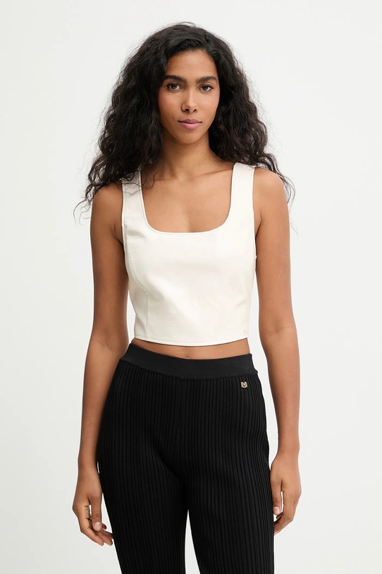 Armani Exchange bluzka casual beżowy XW001813.AF18859