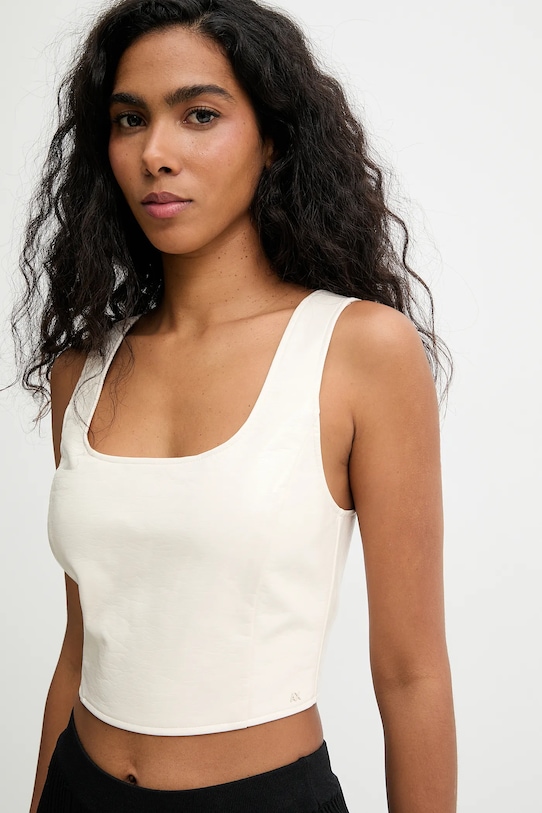 Armani Exchange bluzka beżowy XW001813.AF18859