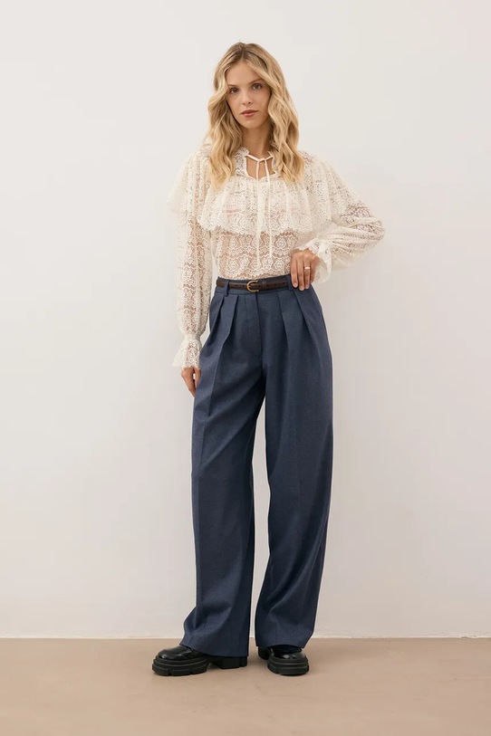 Odzież Bizuu bluzka MARLY MARLY.KREMOWY beżowy