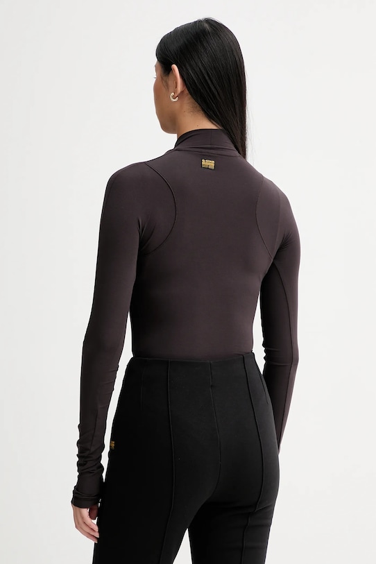 Odzież G-Star longsleeve D27965.E299 brązowy