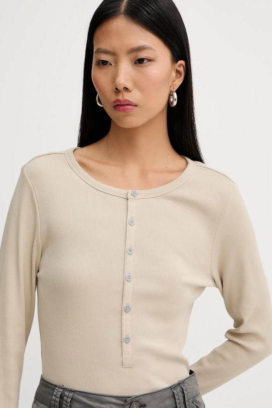 G-Star longsleeve beżowy D27975.E136