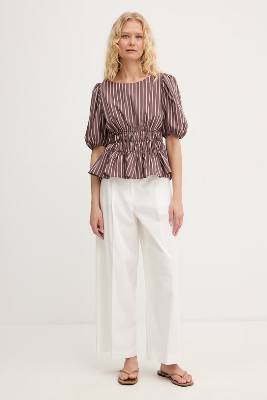 Pinko bluzka damska z wiskozą 106674.A33Q brązowy SS26