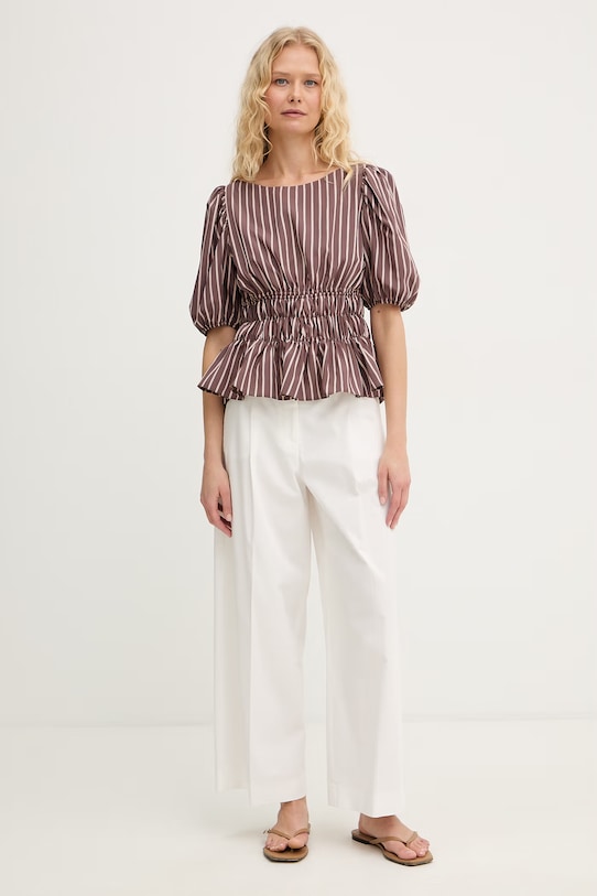 Pinko bluzka damska z wiskozą 106674.A33Q brązowy SS26