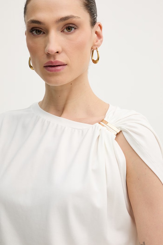 Pinko t-shirt damski beżowy 106478.A35D