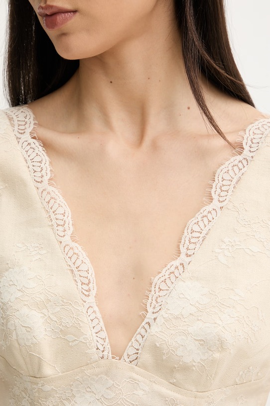 Pinko top za žene od lana 106571.A374 bež