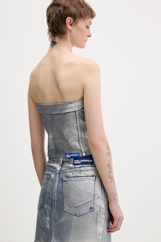 Odjeća Top Karl Lagerfeld Jeans B1W11023 srebrna