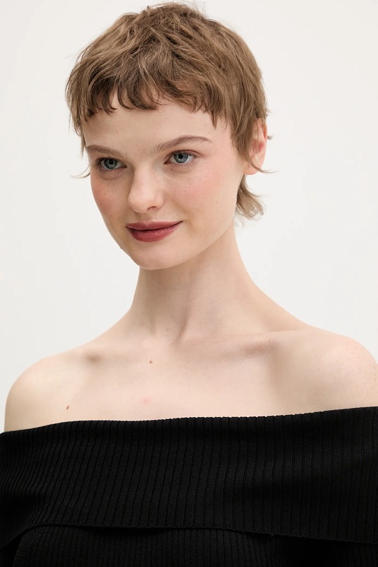 Пуловер Karl Lagerfeld Jeans черен B1W18028