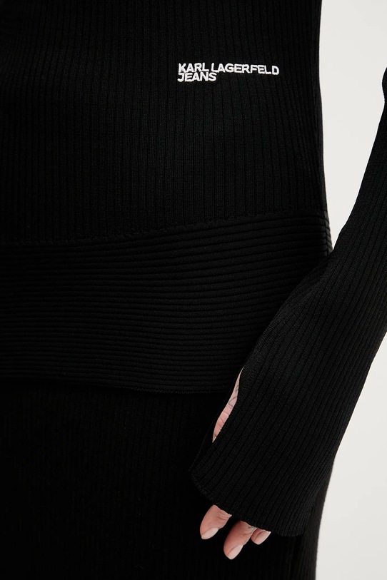 Пуловер Karl Lagerfeld Jeans B1W18028 черен