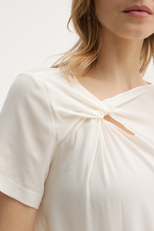 Patrizia Pepe bluzka jedwabna 8C0847.A156 beżowy