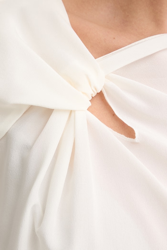 Patrizia Pepe bluzka jedwabna 8C0847.A156 beżowy