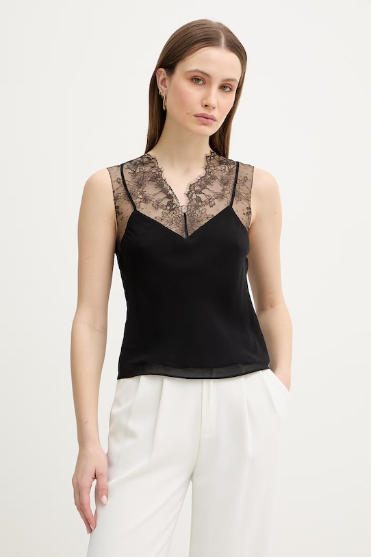 Patrizia Pepe bluzka regular czarny 8C0865.A692