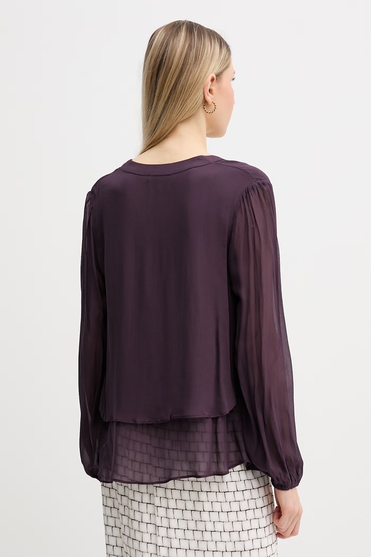 Odzież Hoss Intropia koszula damska z wiskozy 6283166 fioletowy