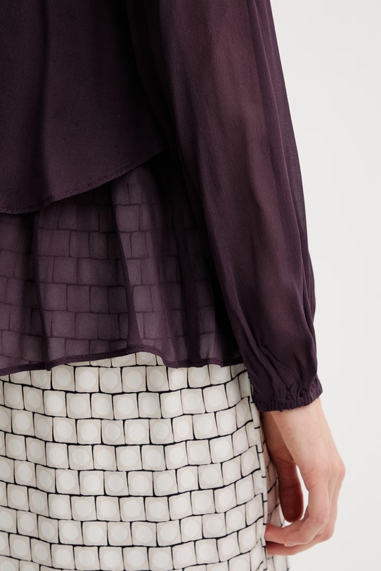 Hoss Intropia koszula damska z wiskozy 6283166 fioletowy