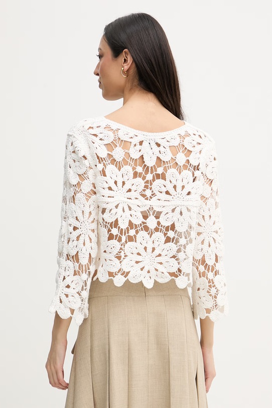 Odzież Joseph Ribkoff kardigan damski bawełniany 262958 biały