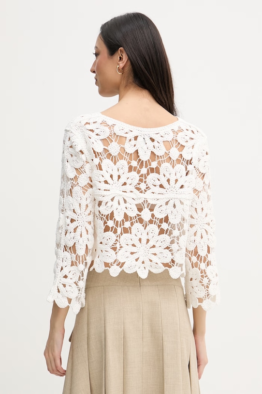 Odzież Joseph Ribkoff kardigan damski bawełniany 262958 biały