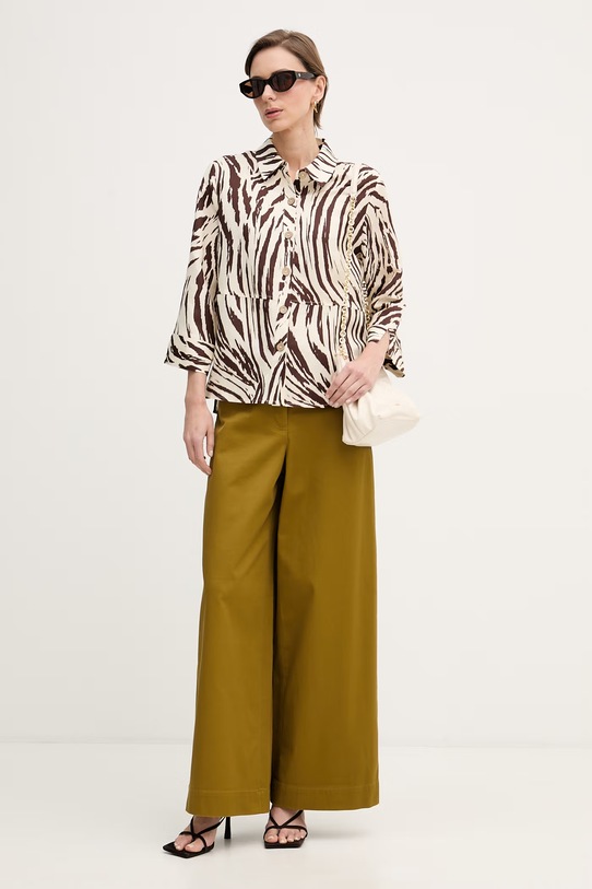 Joseph Ribkoff koszula damska z lnem 262943 beżowy SS26