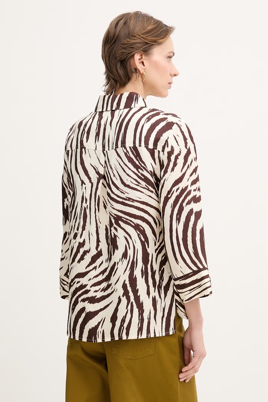 Odzież Joseph Ribkoff koszula damska z lnem 262943 beżowy