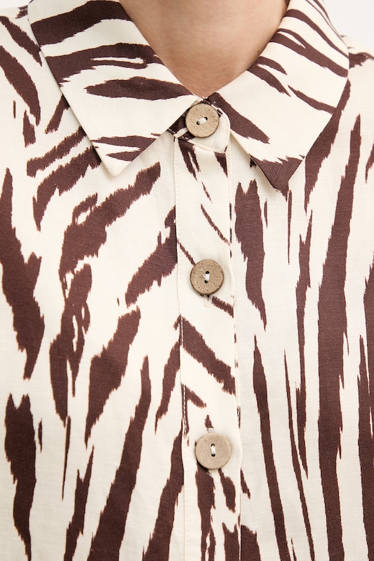 Joseph Ribkoff koszula damska z lnem 262943 beżowy