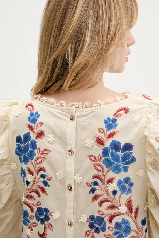 Farm Rio bluzka bawełniana 344127 beżowy