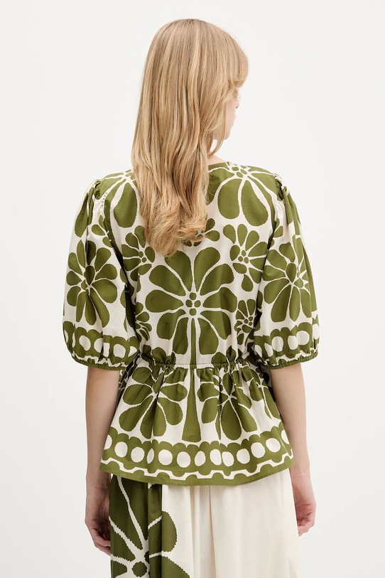 Odzież Farm Rio koszula bawełniana 344603 zielony