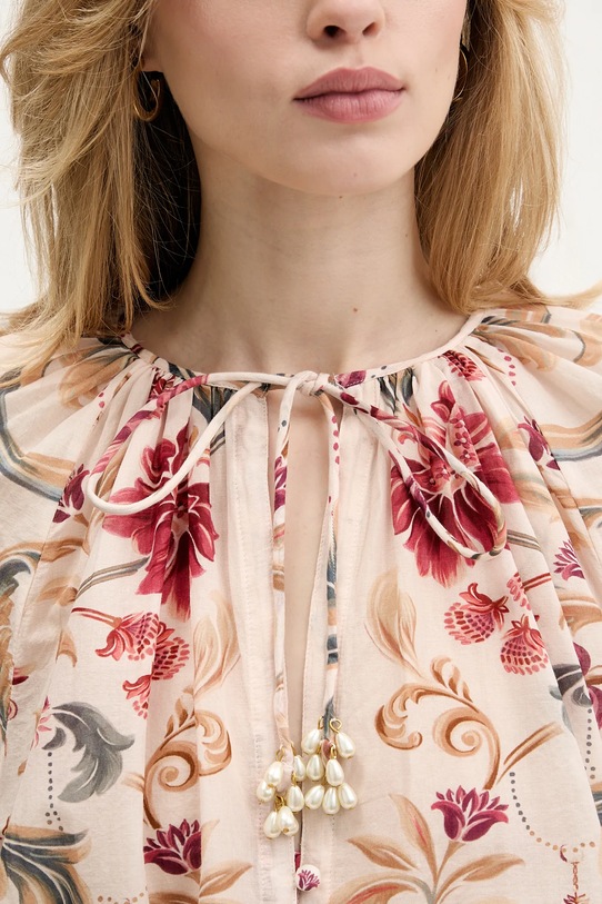 Farm Rio bluzka bawełniana 345086 różowy