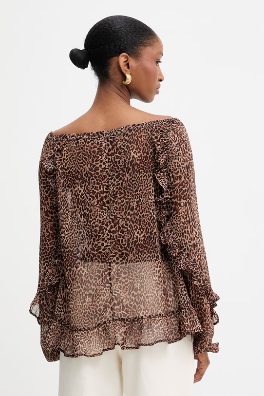 Odzież Morgan bluzka OWAY.F brązowy