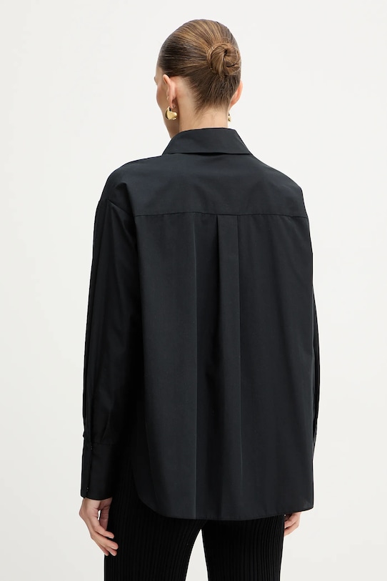 Odzież Elisabetta Franchi koszula bawełniana CA15261E2 czarny