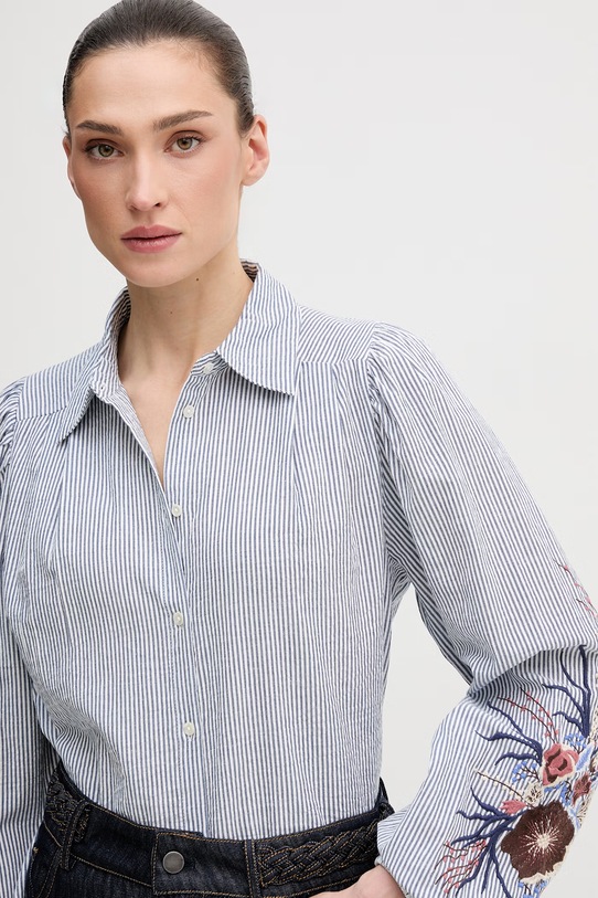 Mos Mosh koszula bawełniana Ciu granatowy 177980.