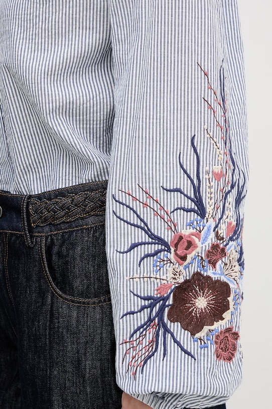 Mos Mosh koszula bawełniana Ciu 177980. granatowy