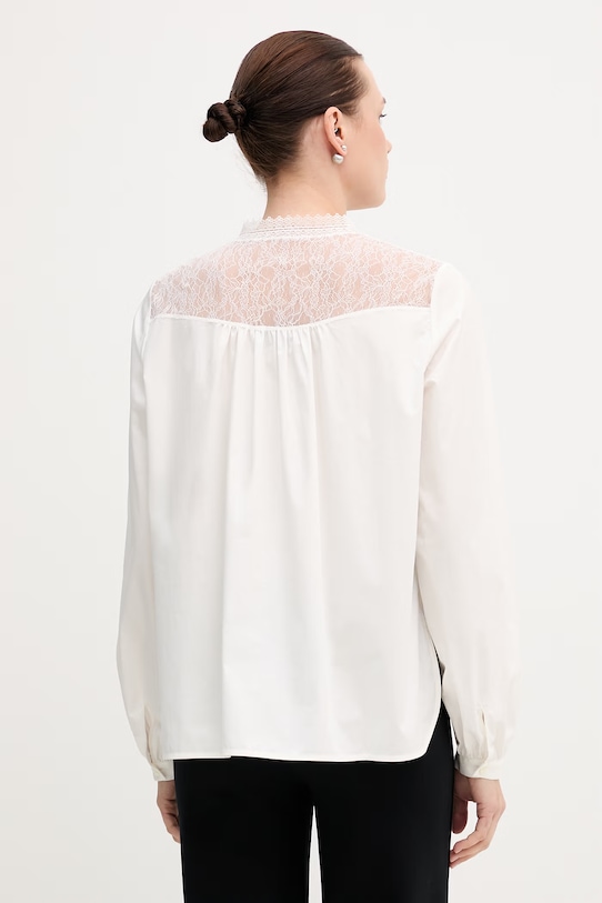 Odzież Mos Mosh koszula bawełniana Inda 177130 beżowy