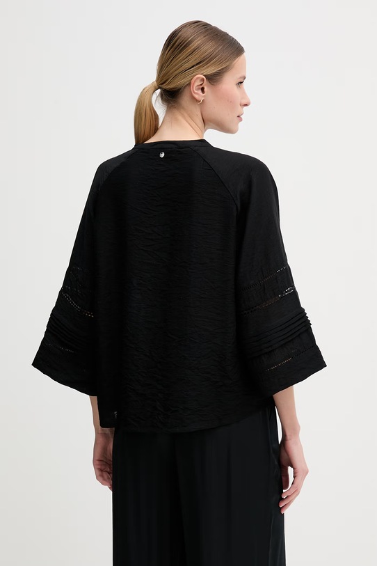 Odzież Mos Mosh bluzka damska z wiskozy Aleysa 177950 czarny